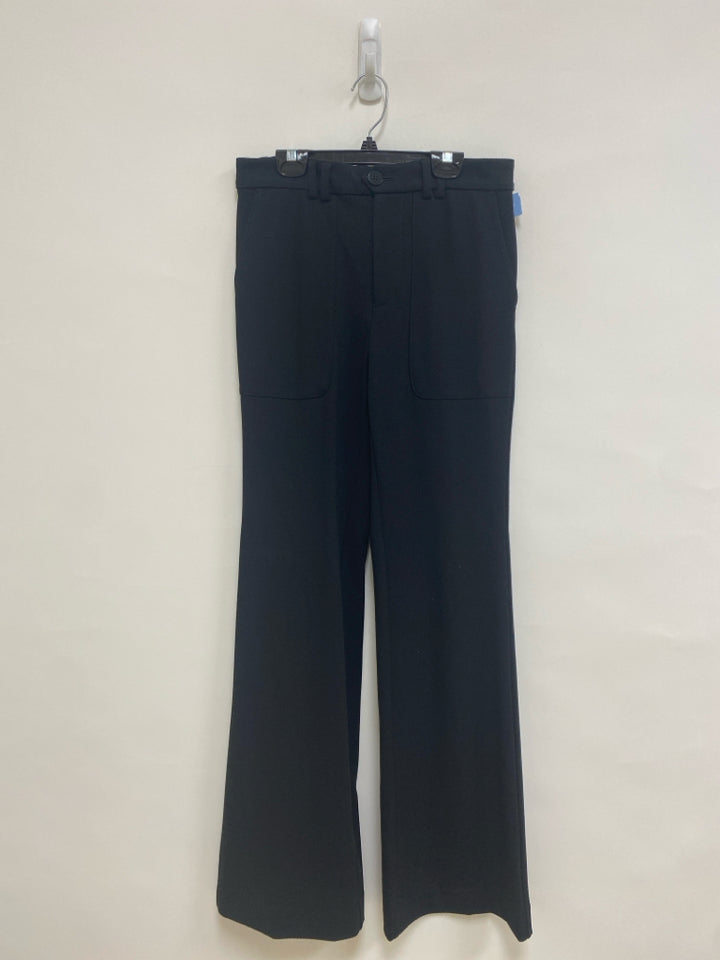 Anthropologie Size 4 Black Texture Wide Leg Ladies Pants