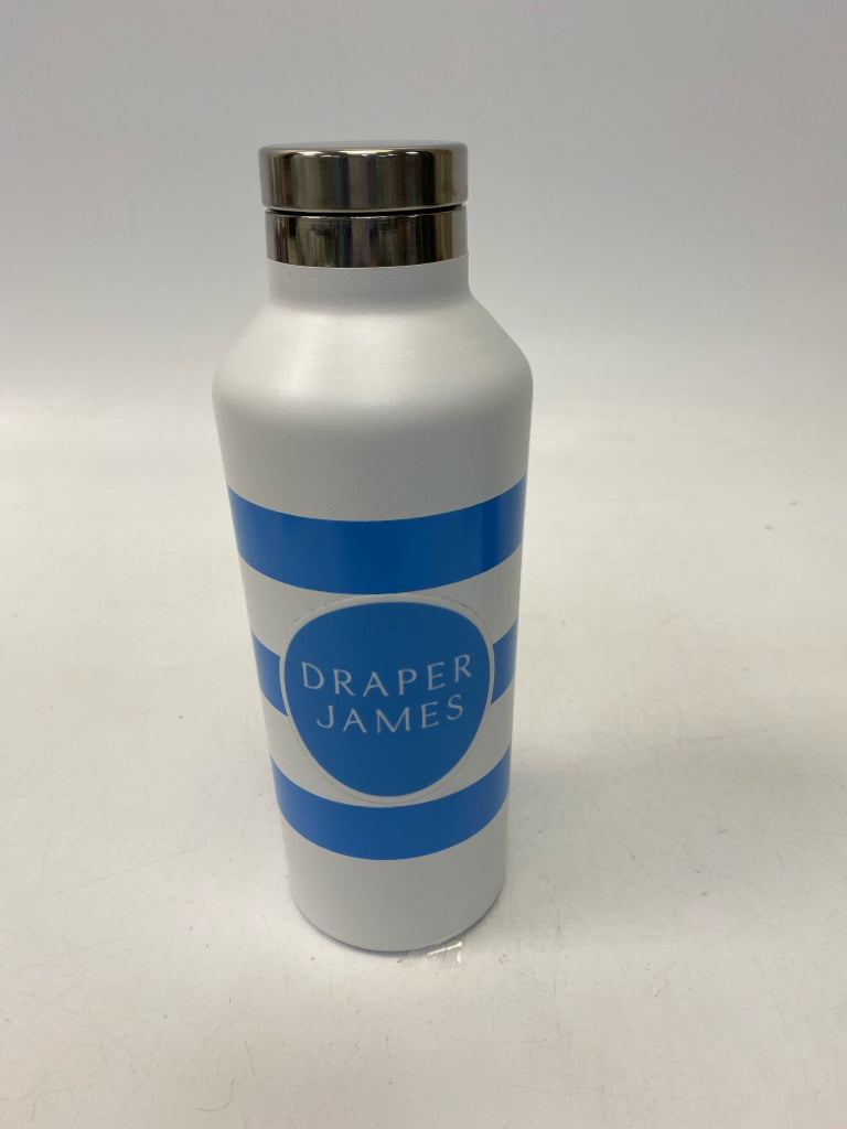 Draper James White Blue Striped Tumbler