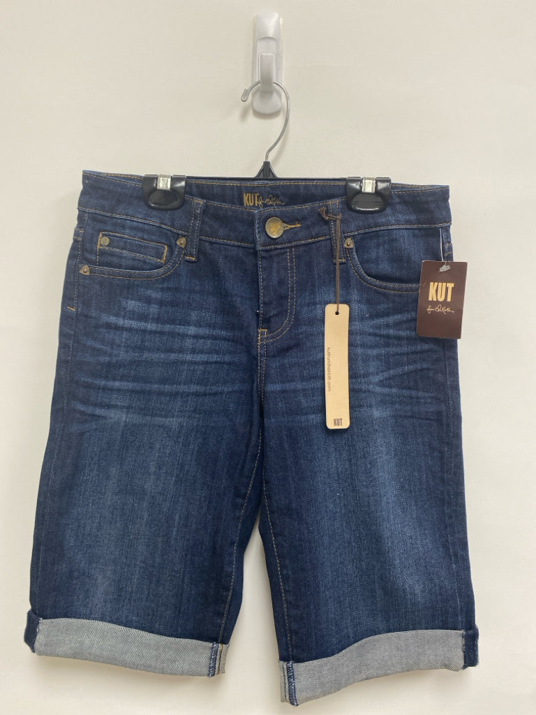 NWT Kut from the Kloth Size 2 Dark Blue Denim Ladies Shorts