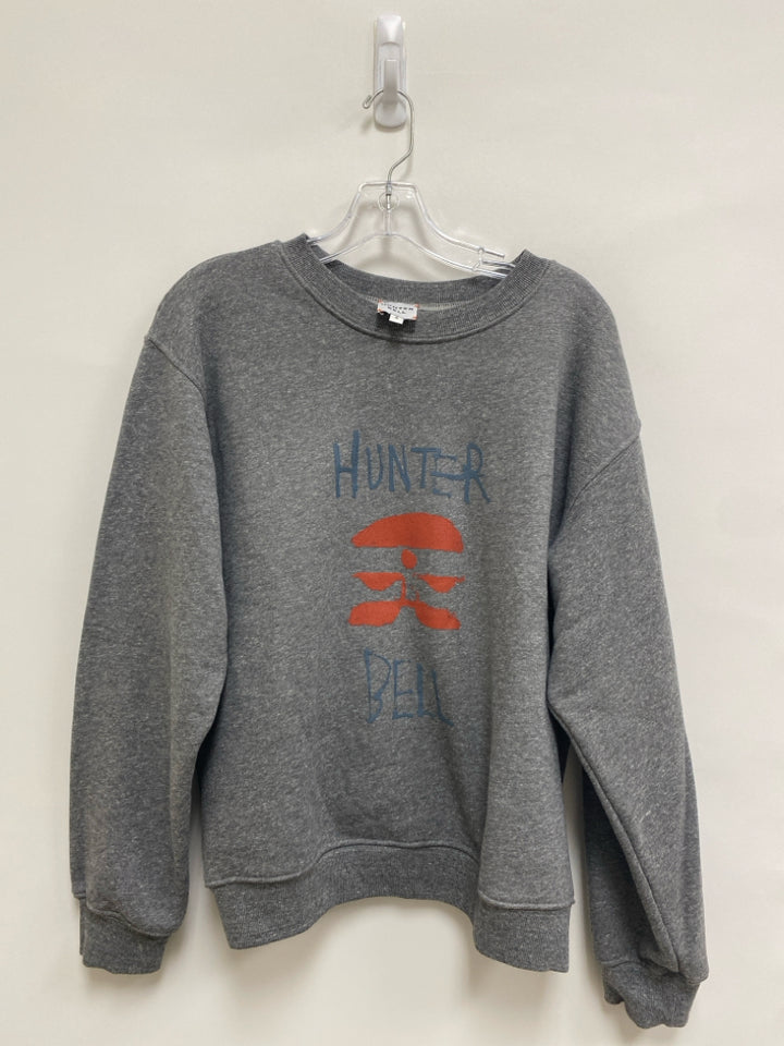Hunter Bell Size S Dark Gray Blue/Orange Logo Ladies Sweatshirt