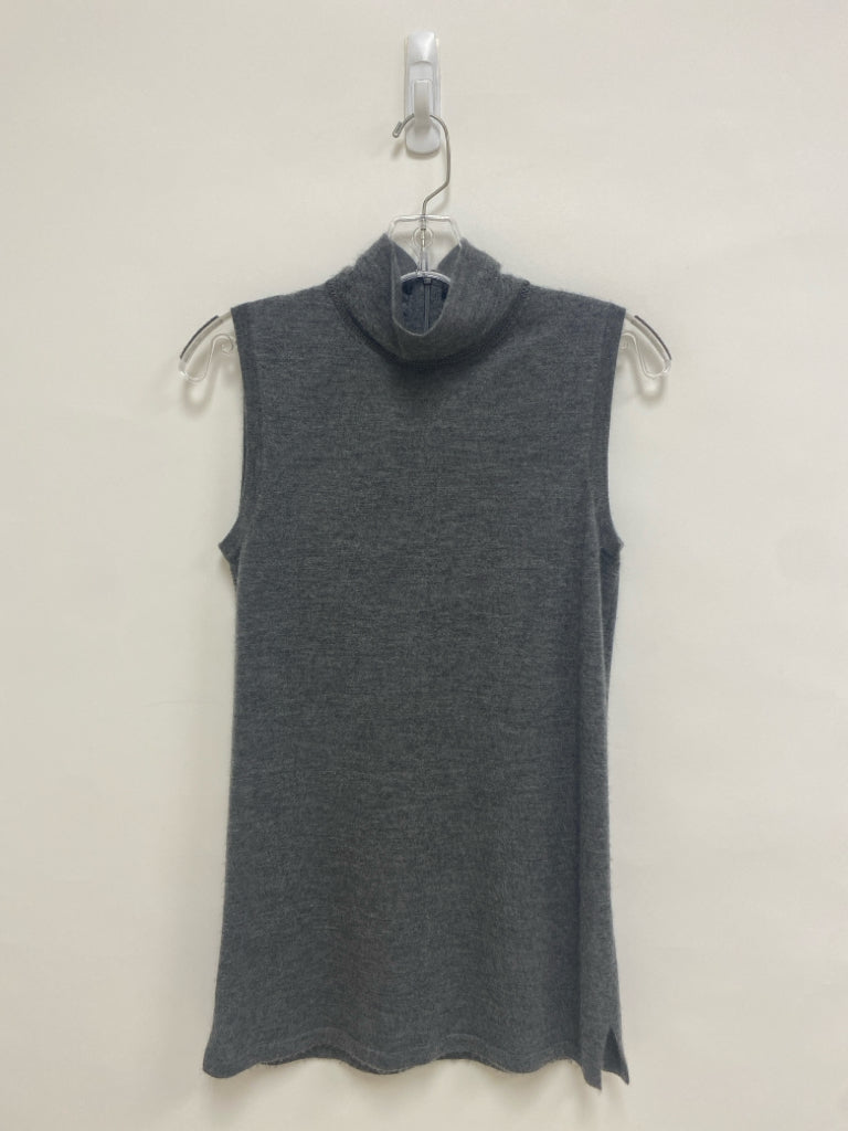 Neiman Marcus Size S Gray Sleeveless Cashmere Ladies Sweater