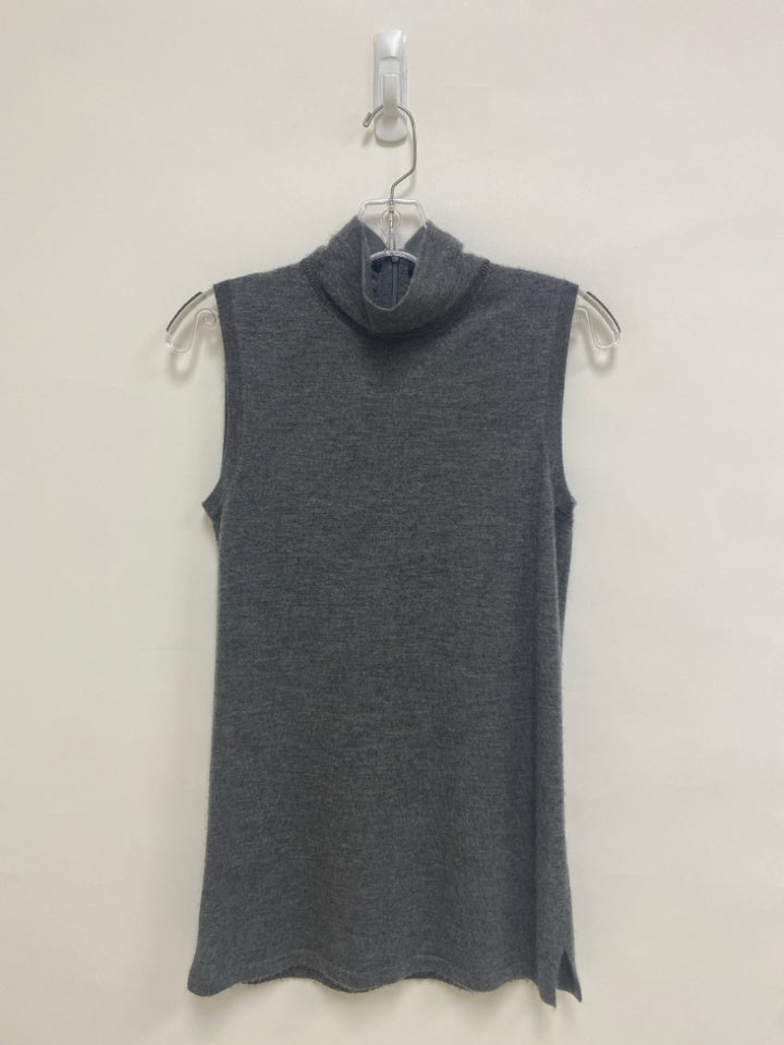 Neiman Marcus Size S Gray Sleeveless Cashmere Ladies Sweater