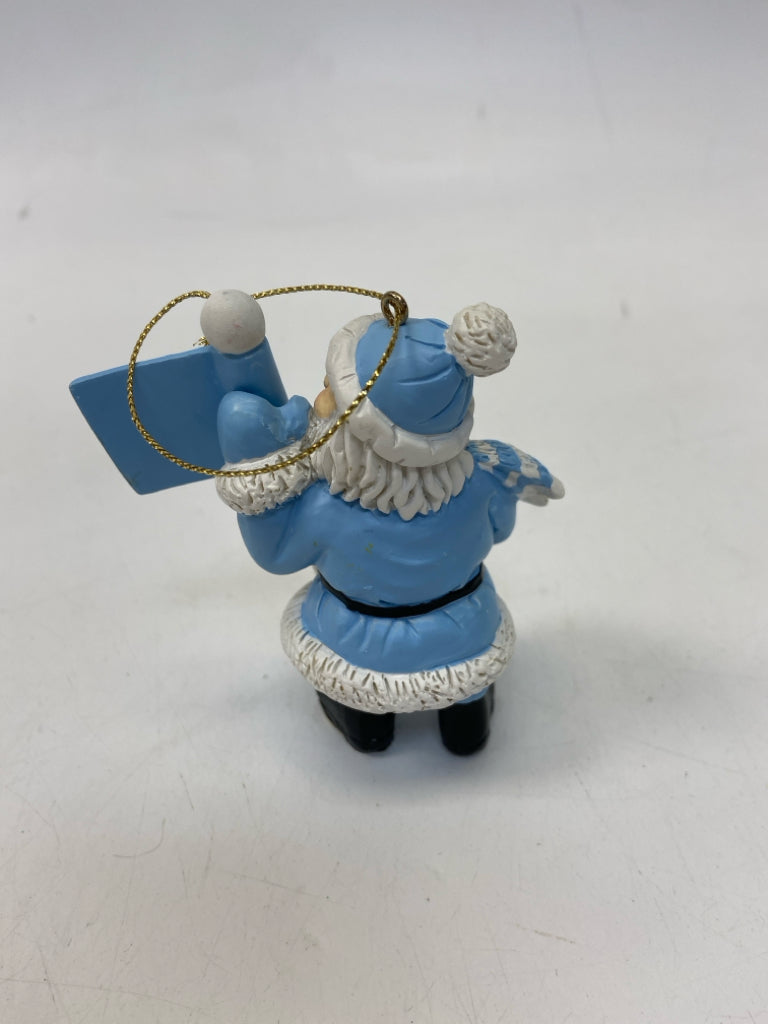 White Blue UNC Ornaments