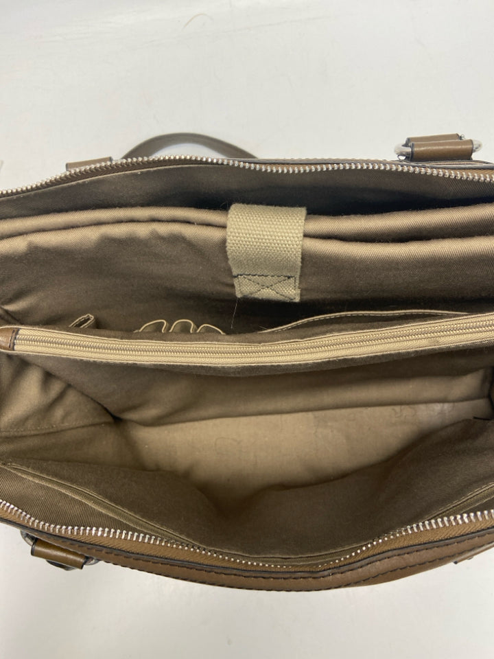 NWT Andrew Marc Dark Brown Briefcase