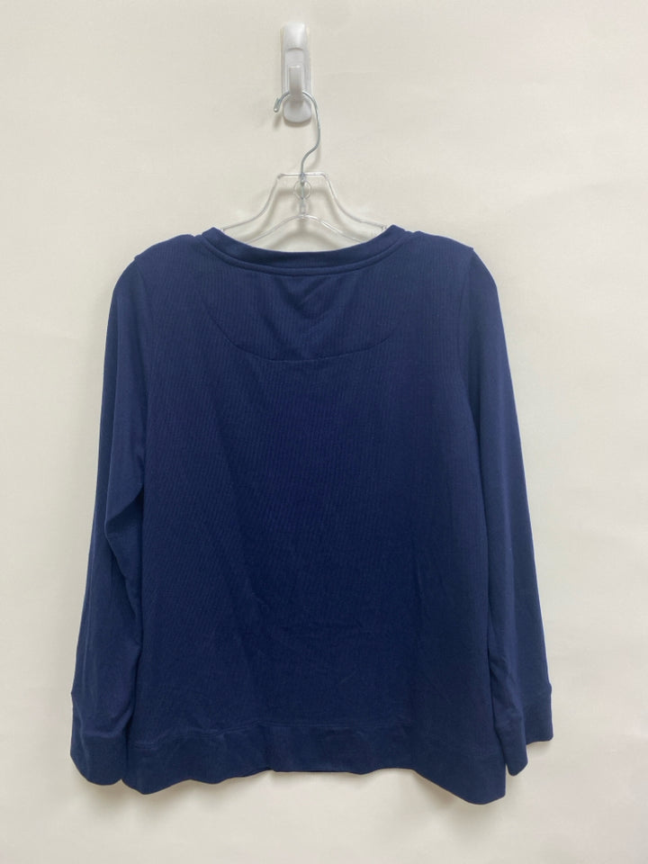 Kate Spade Size M Navy Pink Words Ladies Top