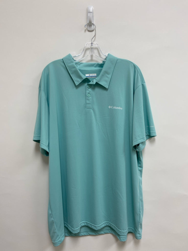 Columbia Size XXL Seafoam Polo Men&