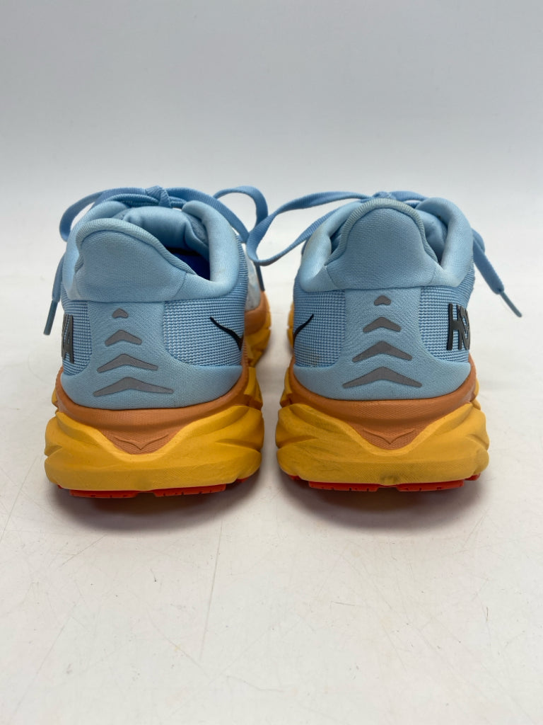 Hoka  Size 7.5 Blue Lace-up Sneakers