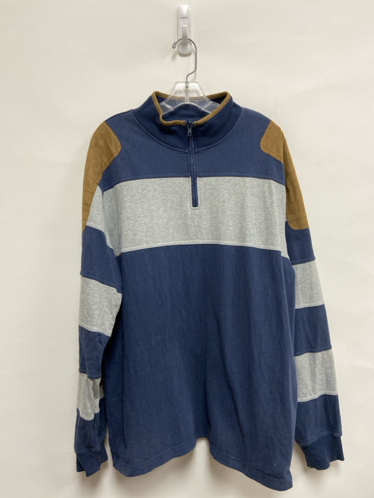 Orvis Size L Navy/Gray Color Block Men&