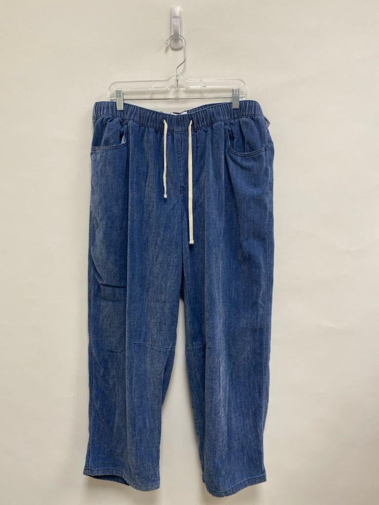 Lane Bryant Size 16 Blue Denim Pull-on Ladies Pants