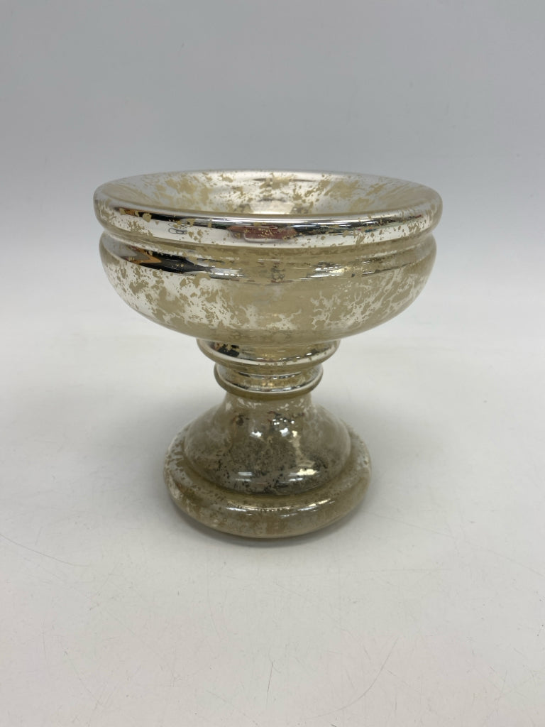 Silver Gold Mercury Glass Decorative Bowl