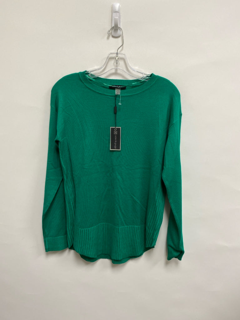 NWT Cable&amp;Gauge Size S Green Ladies Sweater