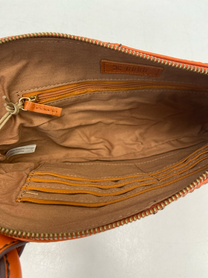 NWT Hobo Burnt Orange Leather Wristlet