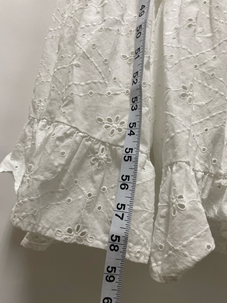 Lane Bryant  SIZE  18/20 White Maxi Eyelet Plus Size Dress