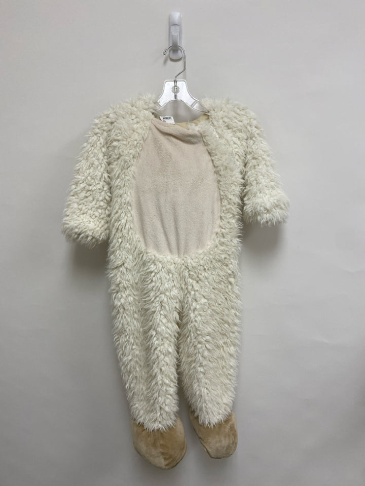 SIZE 2T/3T Yellow/White Cream Fuzzy Girl&
