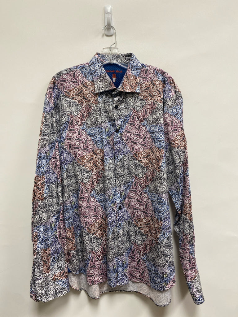 Visconti Black Size XL White/Black Pink/Multi Paisley Men&
