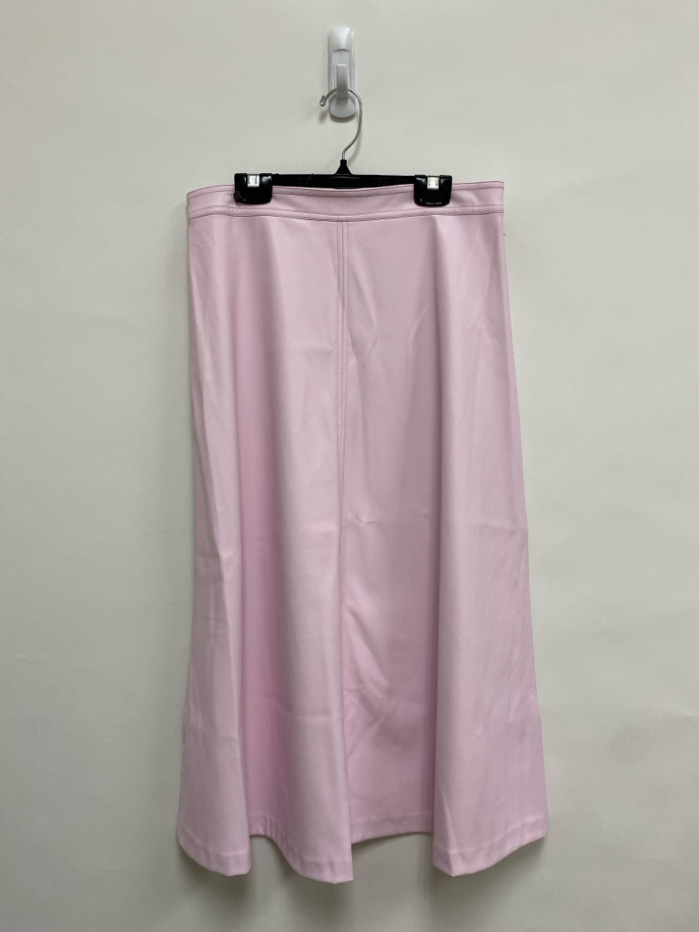 VINCE CAMUTO Size S Pale Pink Faux Leather Ladies Skirt
