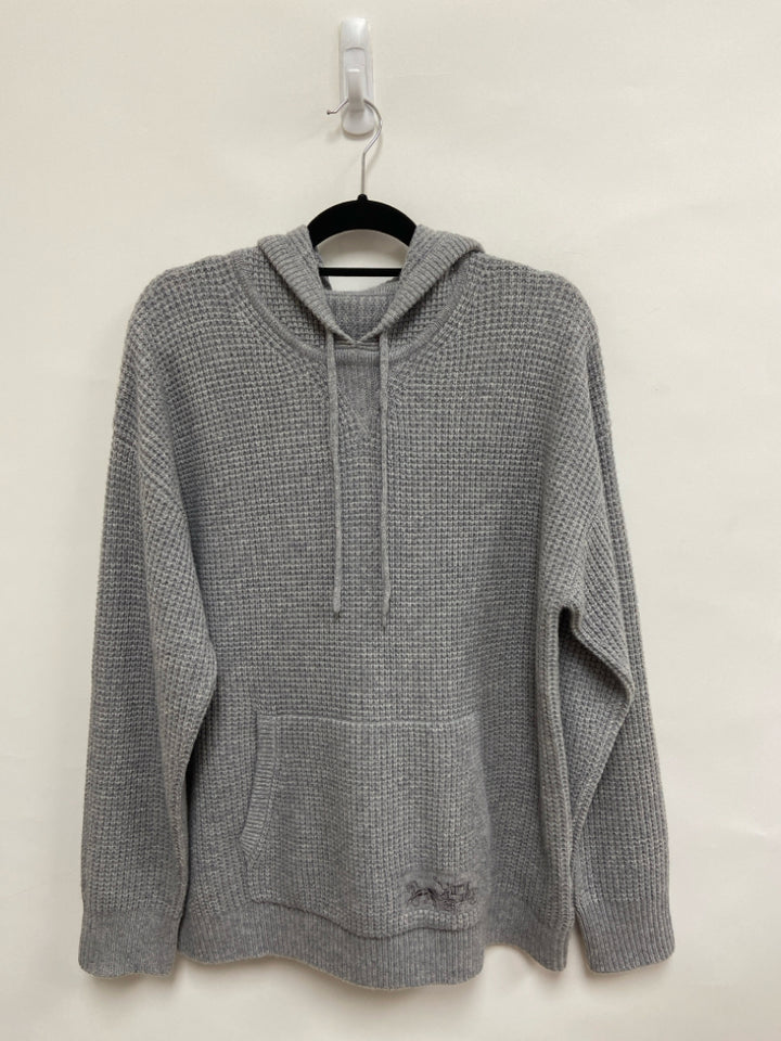 Coach Size L Gray Texture Hooded Ladies Sweater
