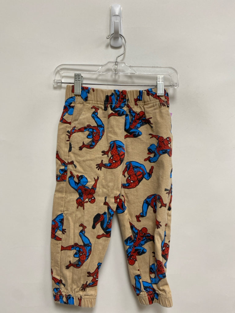 MARVEL SIZE 4T Tan Blue/Red Spiderman Boy&