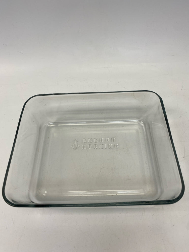 Anchor Hocking Aqua Clear Glass Storage Container