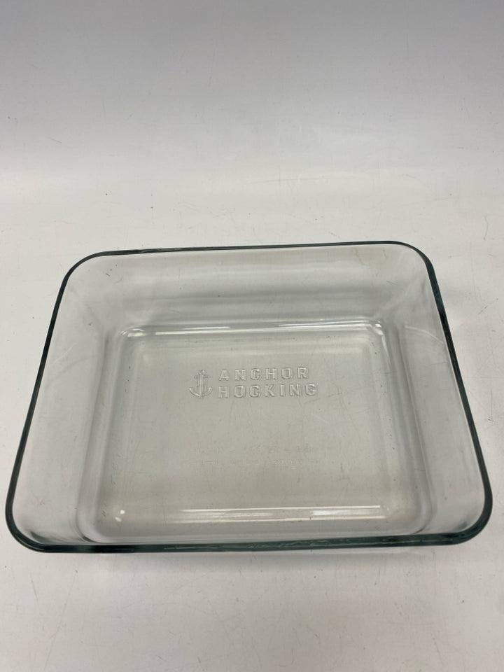 Anchor Hocking Aqua Clear Glass Storage Container