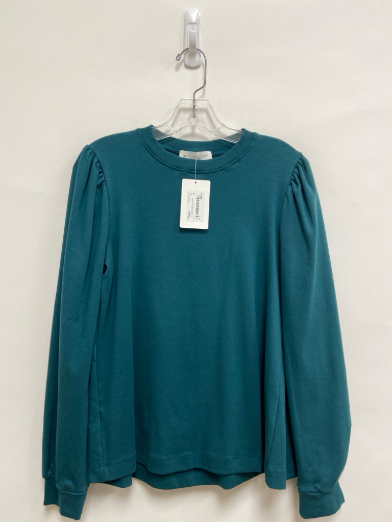 NWT necessitees Size S Dark Turquiose Puff Sleeve Ladies Top