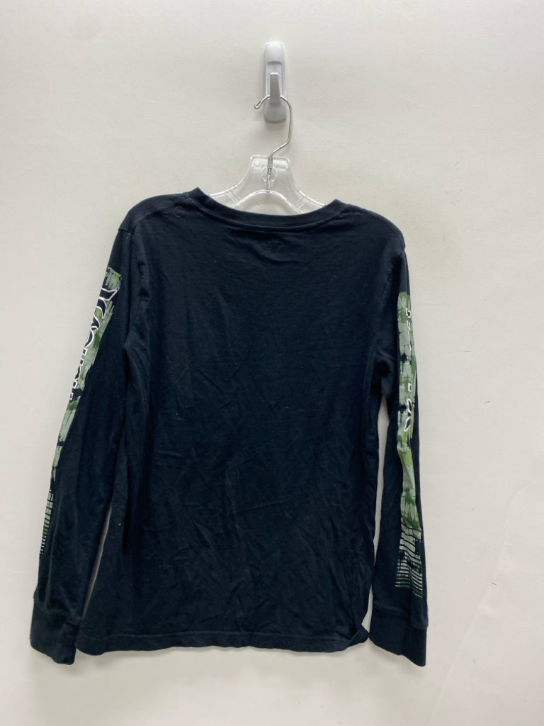 Hurley SIZE 12/13 Black Green Logo Boy&