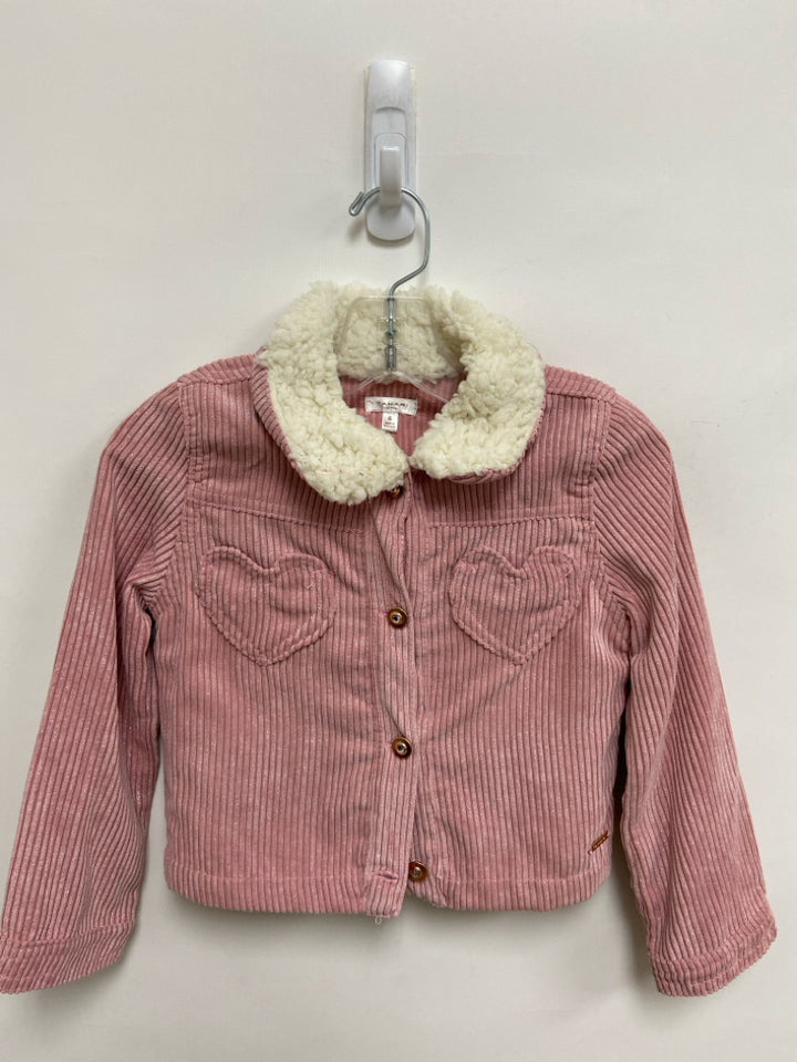 Tahari SIZE 6 Pink White Corduroy Girl&