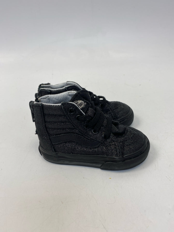Vans SIZE 4 Black Shimmery Girl&