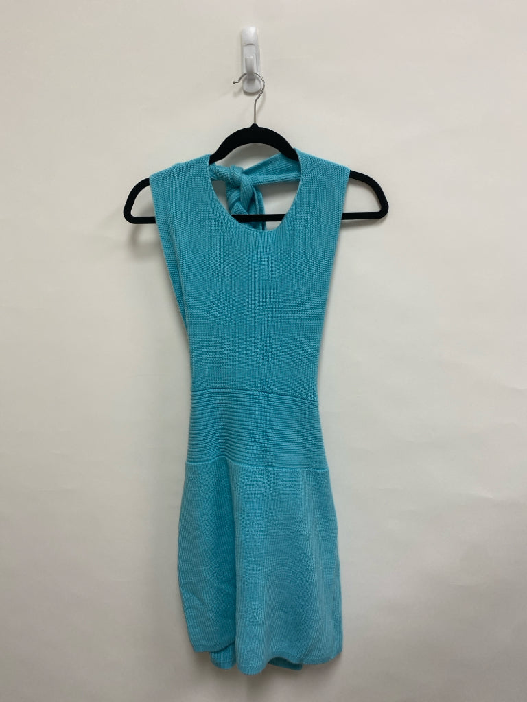 NWT Free People Size M Aqua Sleeveless Knit Ladies Dress