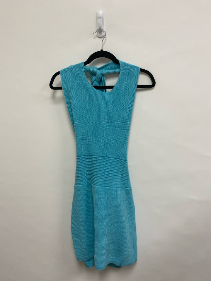 NWT Free People Size M Aqua Sleeveless Knit Ladies Dress