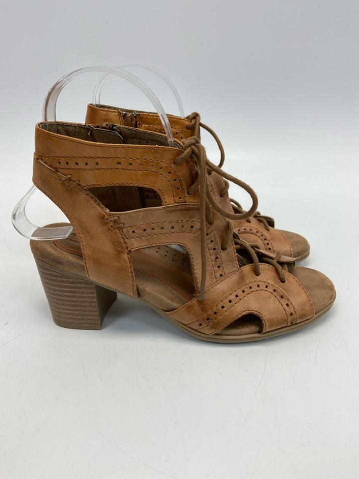 Rockport  Size 7 Brown Side Zipper Sandals
