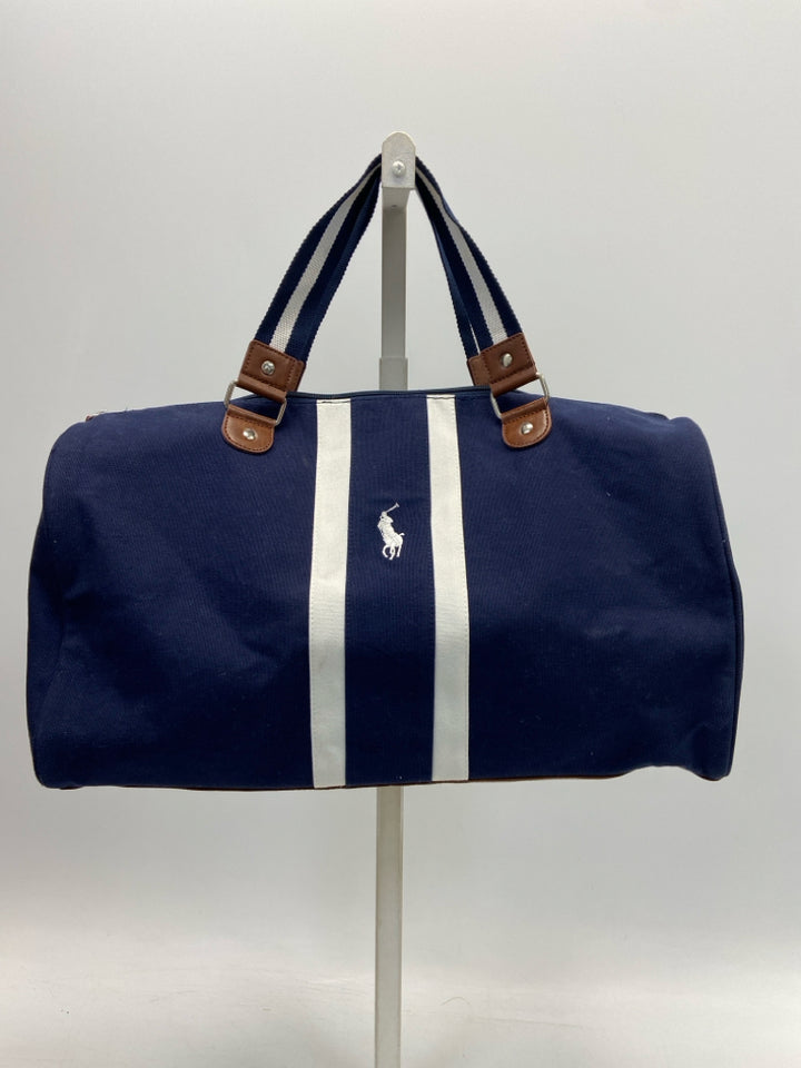Ralph Lauren Blue White Duffle Bag