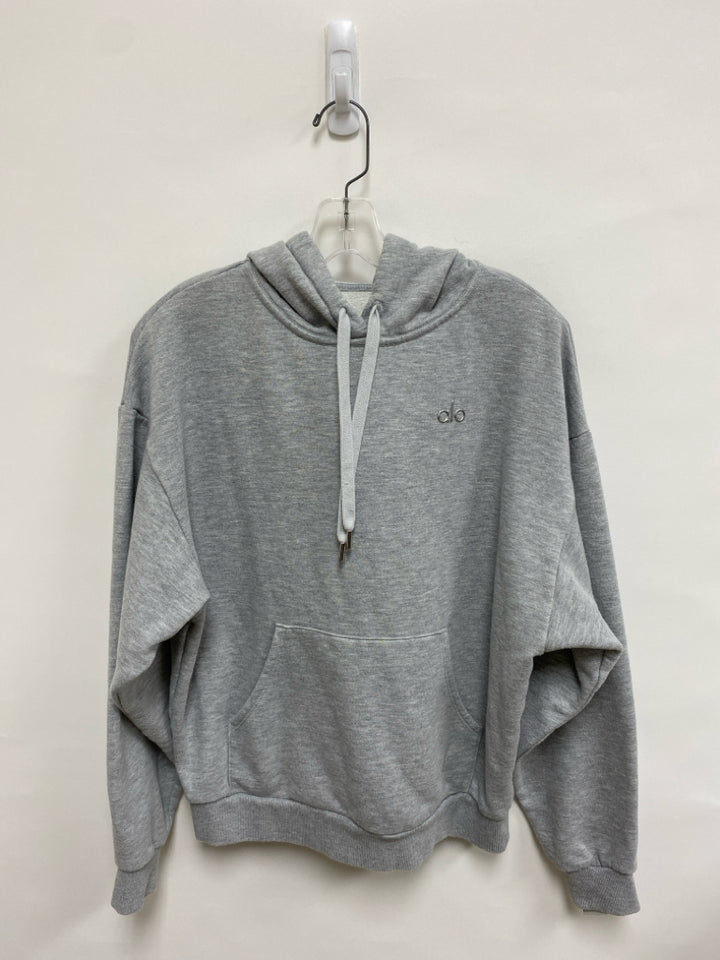 alo Size L Gray Hooded Ladies Sweatshirt