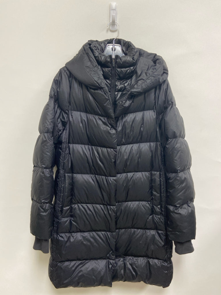 Athleta Size S Black Hooded Puffer Athletic Jacket