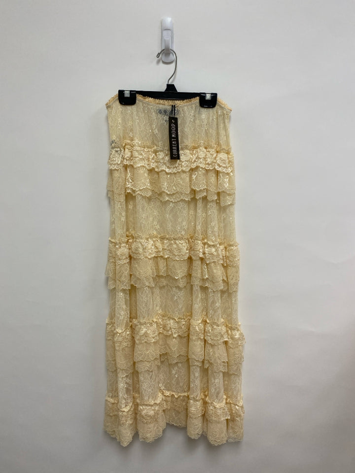 NWT Size M Apricot Lace Maxi Ladies Skirt
