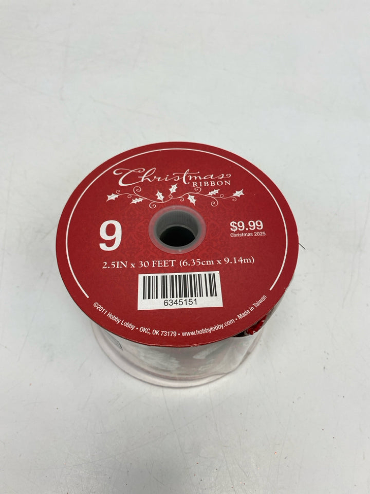 NEW Cream Red/White Santa Christmas