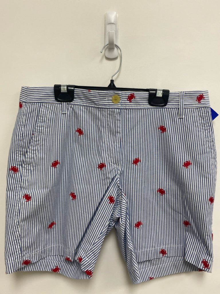 Talbots Size 6 Blue White/Red Striped Ladies Shorts