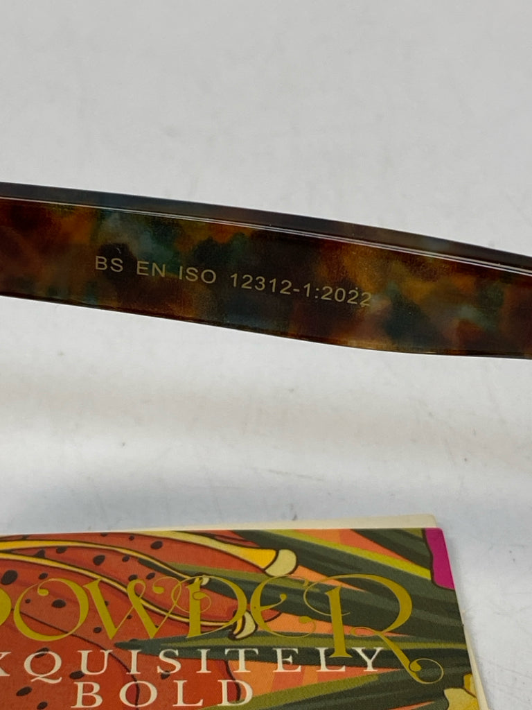 NWT Brown Green Mottled Sunglasses