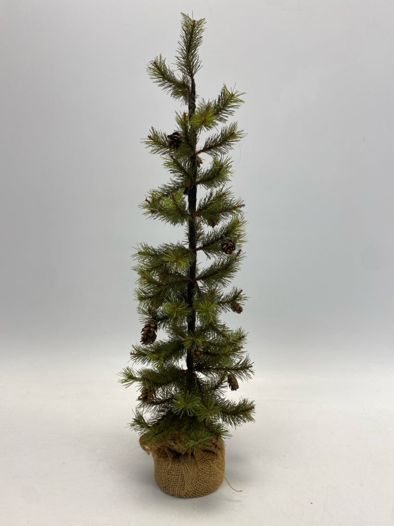 Green Brown Pinecone Christmas