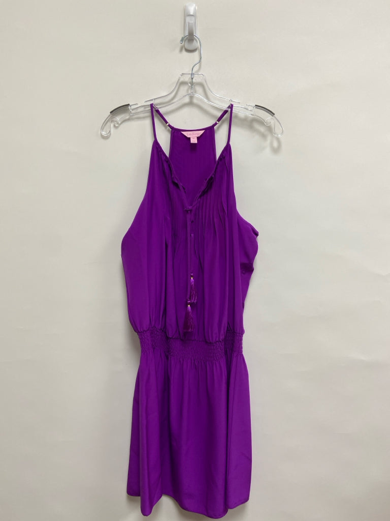 LILLY PULITZER Size M Purple Pleated Sleeveless Ladies Dress