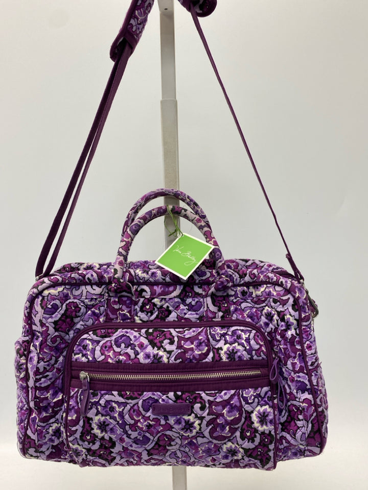Vera Bradley Purple Floral Duffle Bag