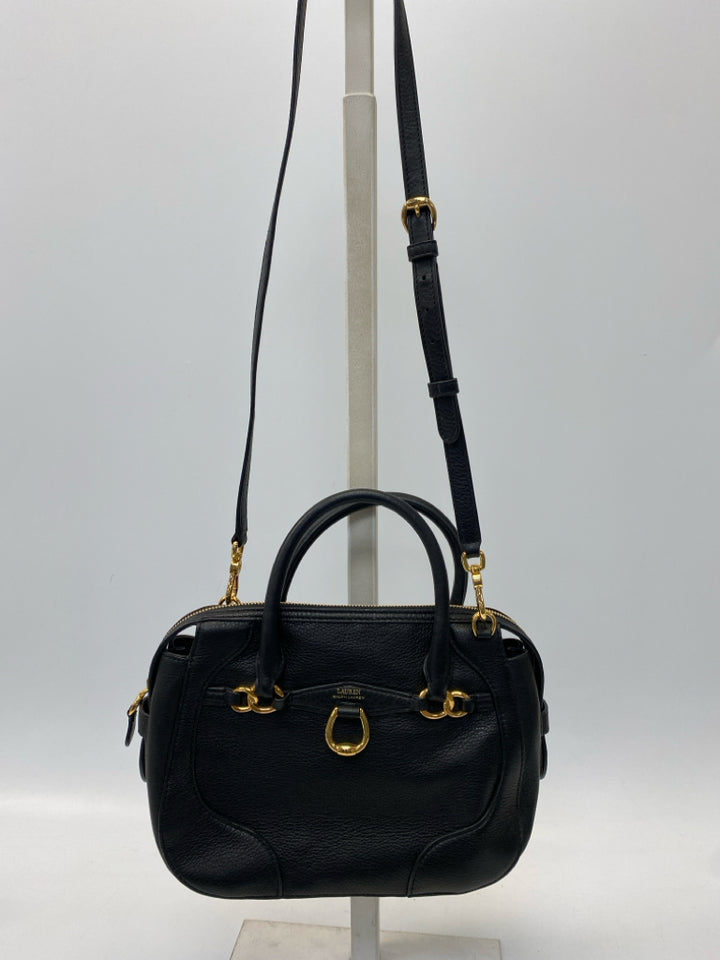 Ralph Lauren Black Gold Accent(s) Handbag