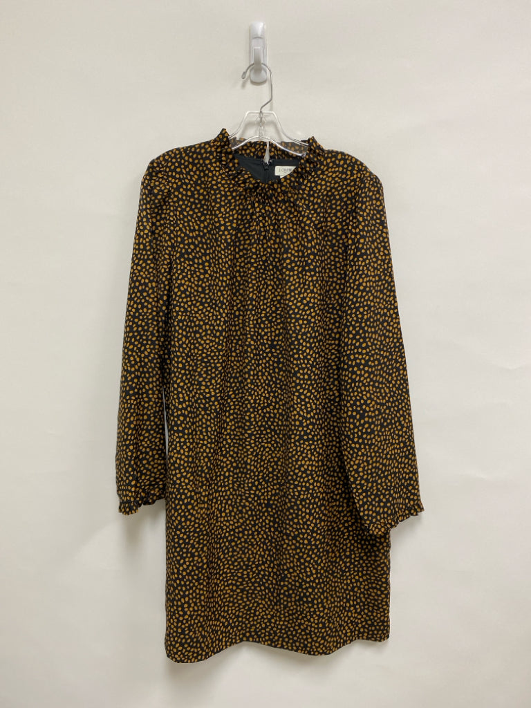 J Crew Size 14 Black Brown Ladies Dress