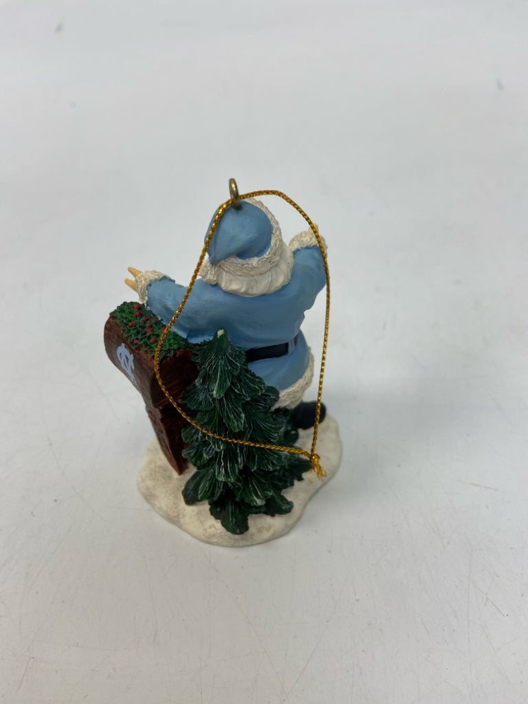 Blue White UNC Ornaments