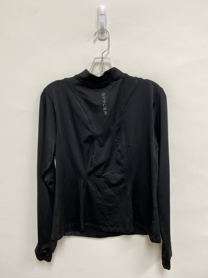 Spyder Size L Black Pullover Athletic Top