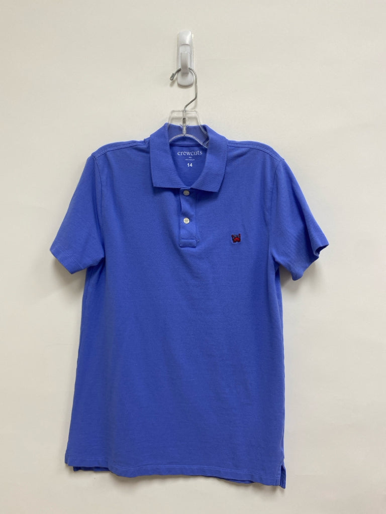 Crew Cuts SIZE 14 Blue Polo Boy&