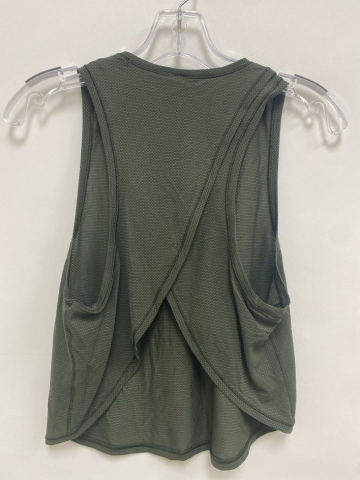 Lululemon Size 6 Dark Green Tank Athletic Top