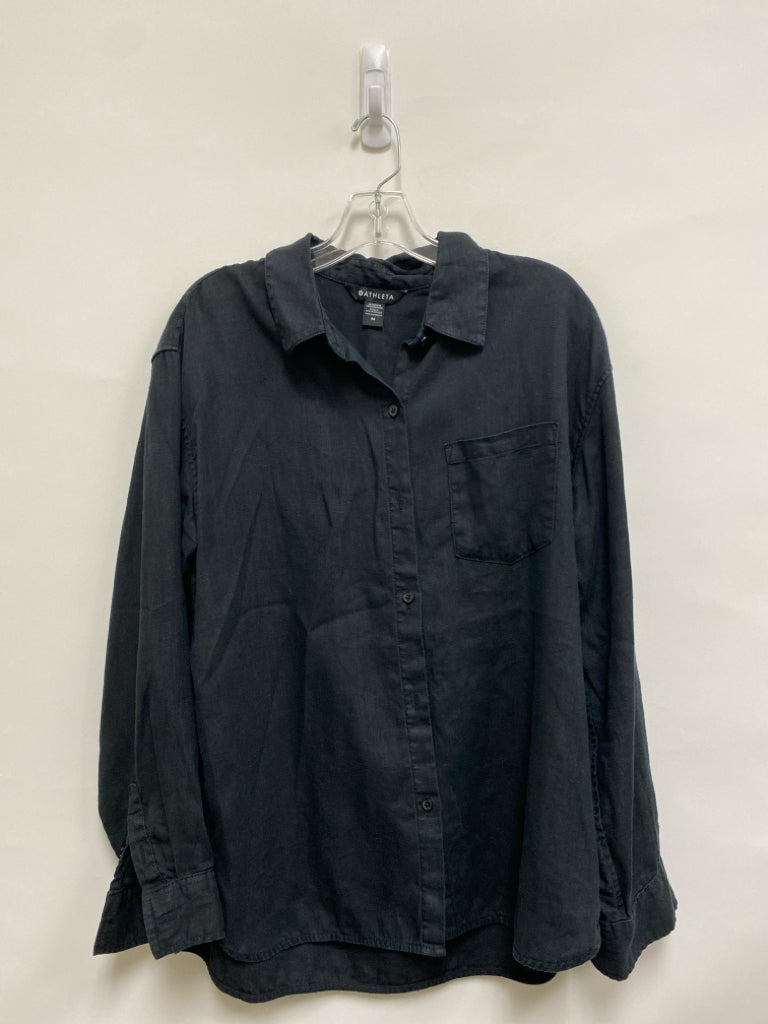 Athleta Size M Black Ladies Top