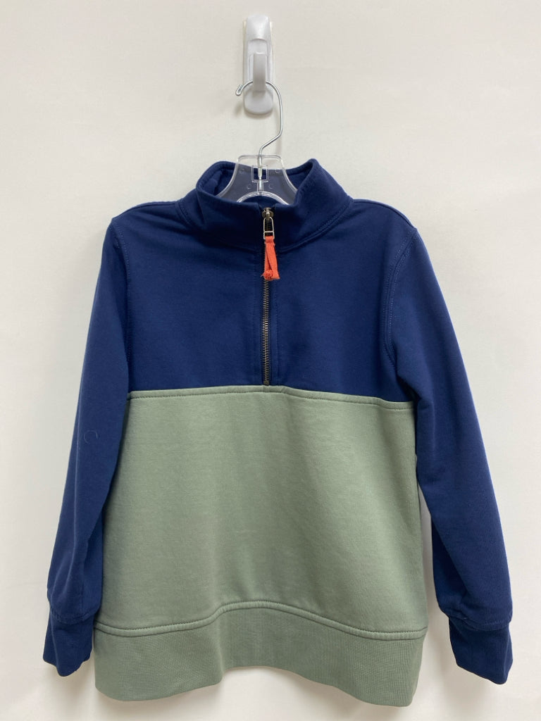 Crew Cuts SIZE 6/7 Navy Olive Green Quarter Zip Boy&