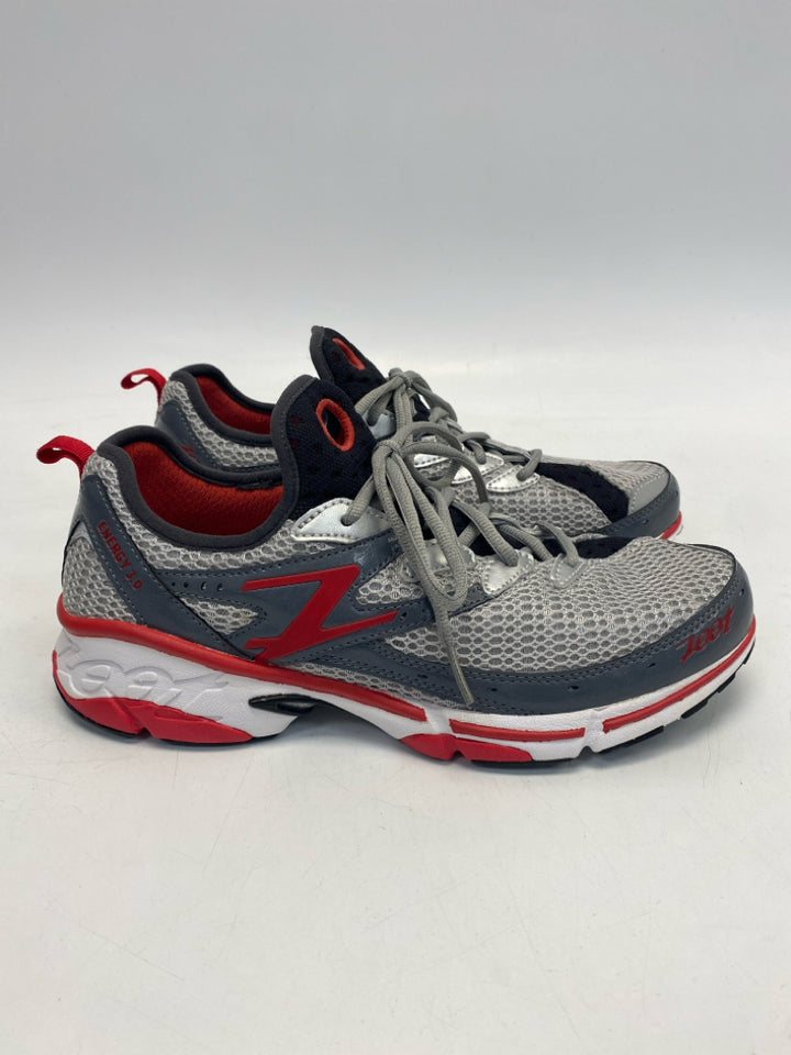 Zoot Size 9 Silver Gray/Red Lace-Up Men&